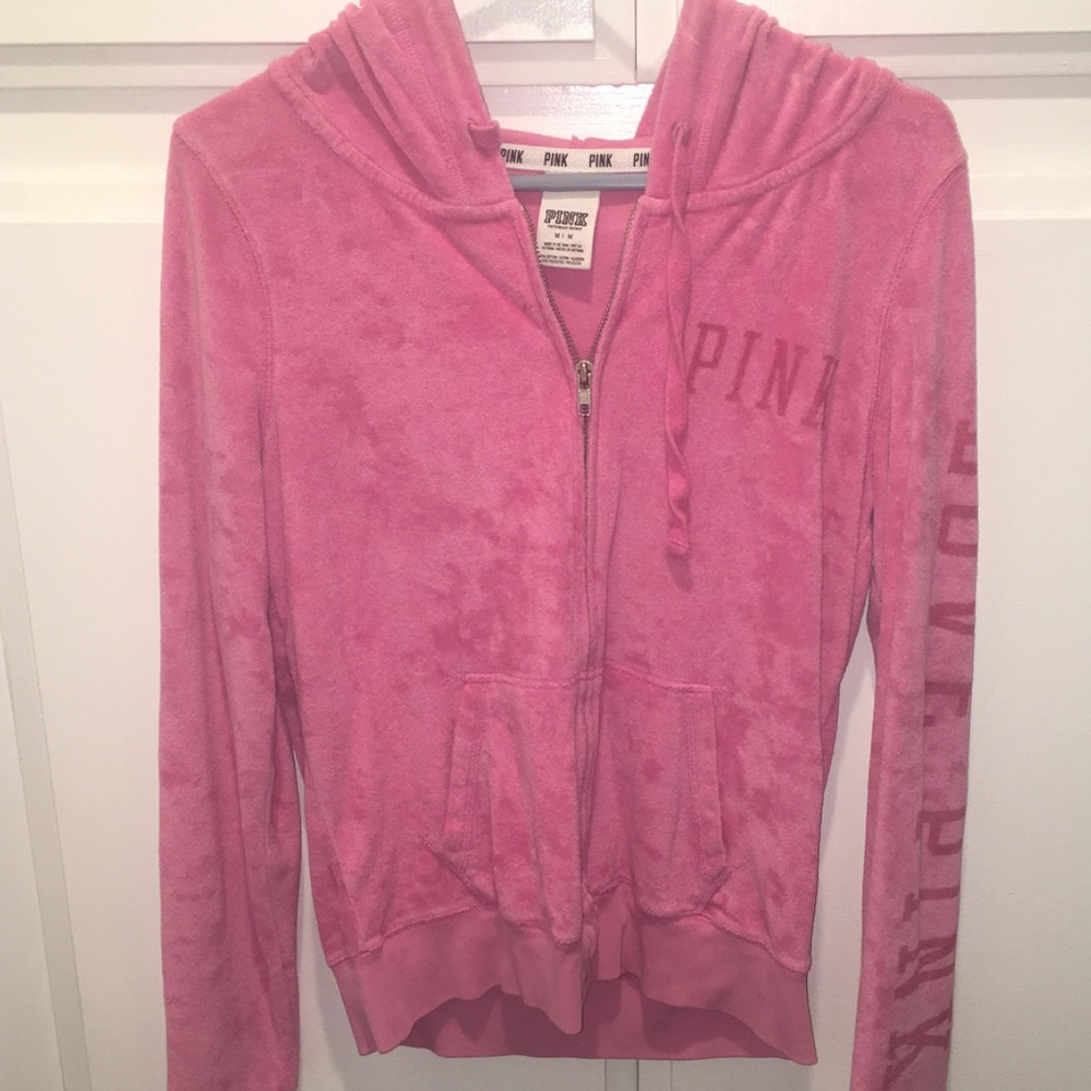 PINK pink beach sweater, towel material!